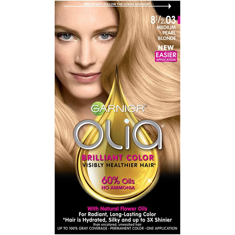 Olia Brilliant Color Hair Color 8.53 Medium Pearl Blonde